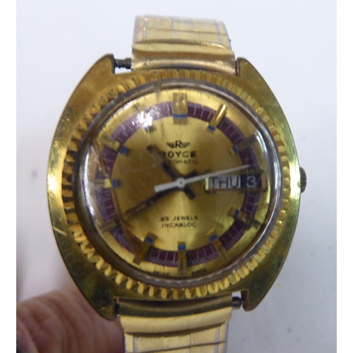 150 - Variously cased 1970/80s wristwatches: to include a Bulova, faced by a baton dial