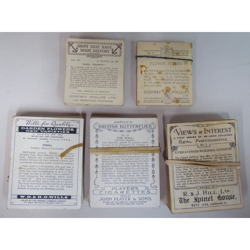 191 - Early 20thC uncollated cigarette cards: to include examples by John Player & Sons; and a stamp a... 