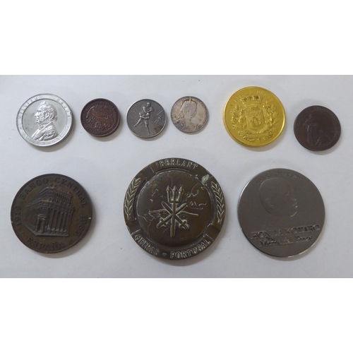 197 - White metal, bronze and other medallions and awards: to include a 1902 example