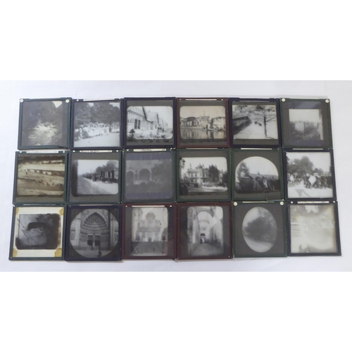 208 - Mainly late 19thC stereoscopic viewing cards; and glass negatives