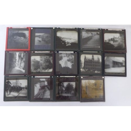 208 - Mainly late 19thC stereoscopic viewing cards; and glass negatives