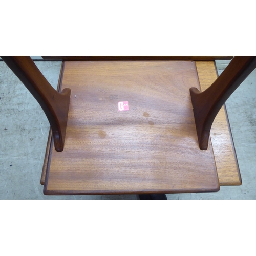 210 - A nesting set of three G-Plan teak occasional tables  largest 20