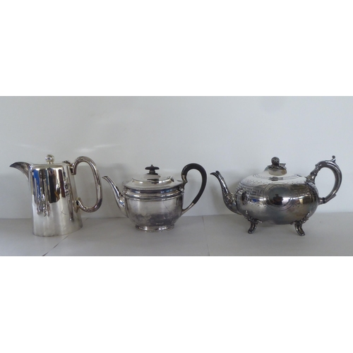 216 - Silver plated tableware: to include an oval lidded tureen