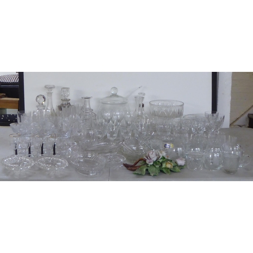 238 - Glassware: to include Bohemian tableware, pedestal, wines and tumblers