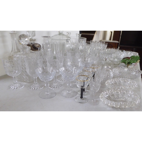 238 - Glassware: to include Bohemian tableware, pedestal, wines and tumblers