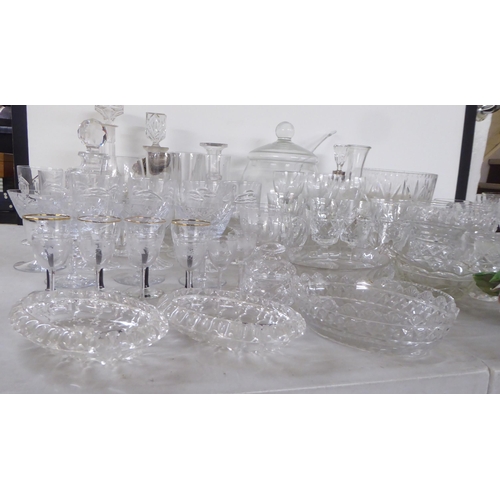 238 - Glassware: to include Bohemian tableware, pedestal, wines and tumblers