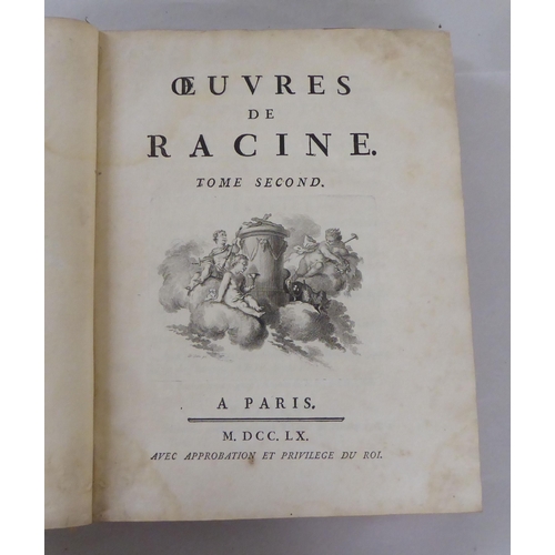 247 - Books: 'Oeuvres de Racine, Tome Premier 1760' in three volumes