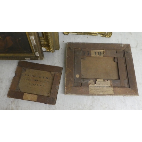 251 - Mainly 19thC moulded gilt frames, some containing artwork and contemporary prints  mixed sizes