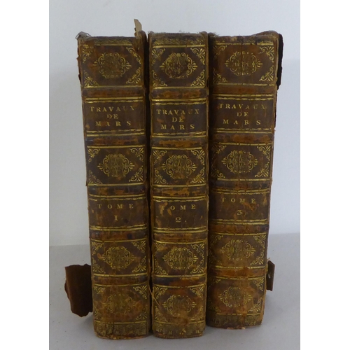 260 - Books: 'Les Travaux de Mars ou L'art de la Guerre'  late 17thC, in three volumes