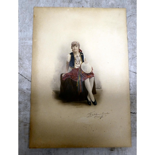 261 - JH Whitlock & Sons Ltd, Cardiff - a gypsy girl  watercolour  bears a signature  9... 