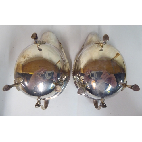 30 - A pair of silver sauce boats  Birmingham 1934