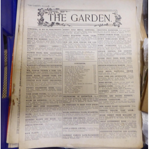 335 - 19th and 20thC mainly gardening themed ephemera: to include nursery brochures from the 1940s; and ot... 