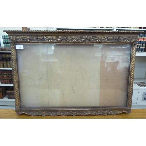 345 - A mid 20thC gilded gesso box frame  18