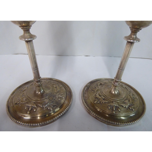 52 - Mixed metalware: to include a pair of silver cased opera glasses  Birmingham marks