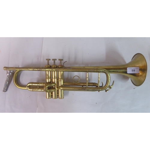 59 - A Chinese brass trumpet