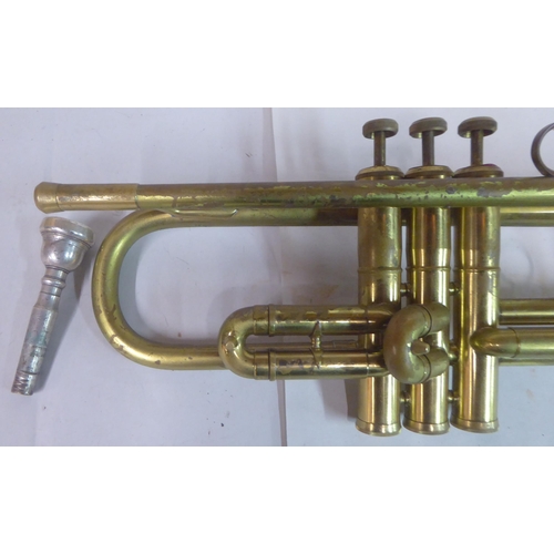 59 - A Chinese brass trumpet