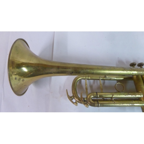 59 - A Chinese brass trumpet