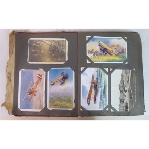 65 - Postcards: to include humorous scenes, scenery, historic aeroplanes, birds and boats