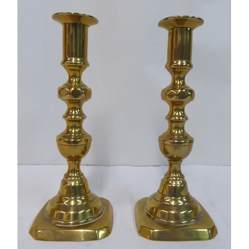 88 - Metalware: to include a late Victorian brass deskstand with two glass inkwells  8