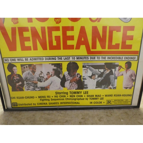 96 - A coloured print movie poster 'Fists of Vengeance'  27