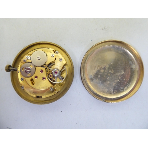 113 - A 9ct gold cased Rotary Incabloc wristwatch, faced by a baton dial