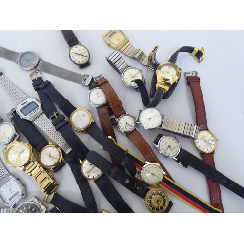 117 - Variously cased and strapped automatic and other wristwatches 