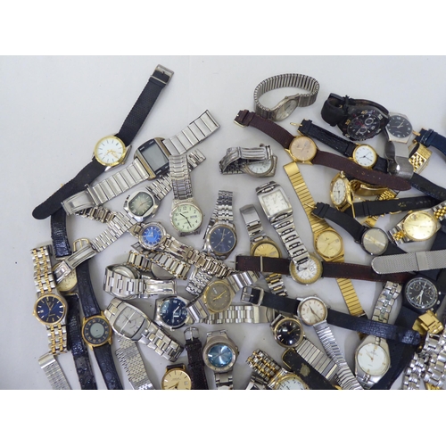 120 - Variously cased and strapped wristwatches 