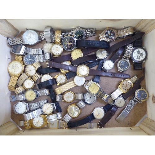 130 - Variously cased and strapped automatic and other wristwatches 