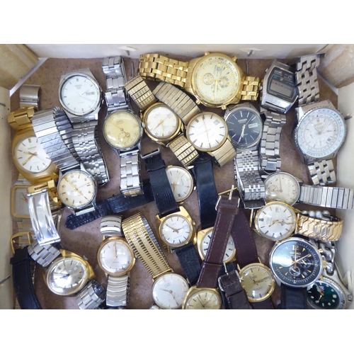 130 - Variously cased and strapped automatic and other wristwatches 