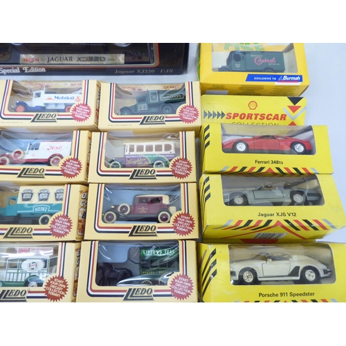 138 - Diecast model vehicles: to include a Maisto Jaguar XJ220