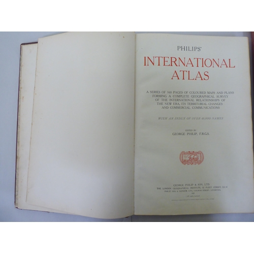 252 - Two 1920/30s Atlas, viz. 'Philips International' and 'The Times Atlas of the World'