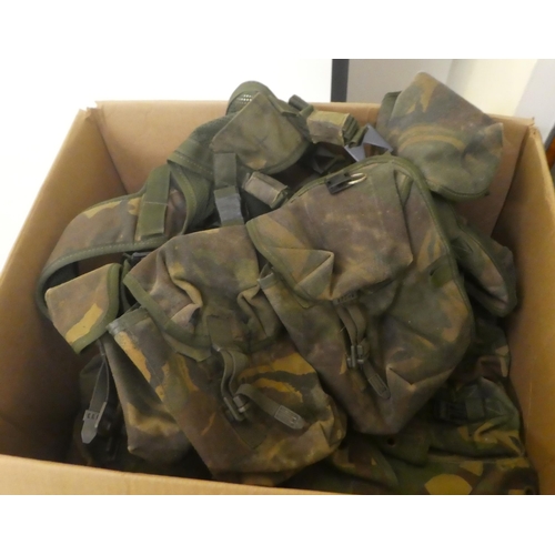 263 - Military kit: to include camouflage webbing(Please Note: this lot is subject to the statement made i... 