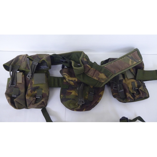 263 - Military kit: to include camouflage webbing(Please Note: this lot is subject to the statement made i... 