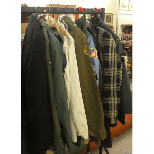 267 - Military and service uniforms: to include a Military Police jacket(Please Note: this lot is subject ... 