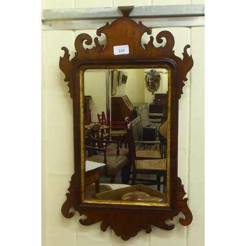 333 - Mirrors: to include a George III mahogany framed example with a fretworked top  23