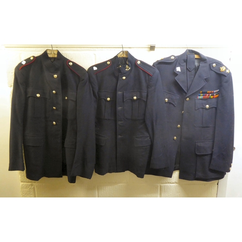 47 - Approx. twenty various, mainly British military uniforms: to include tunics, jackets and coats (Plea... 