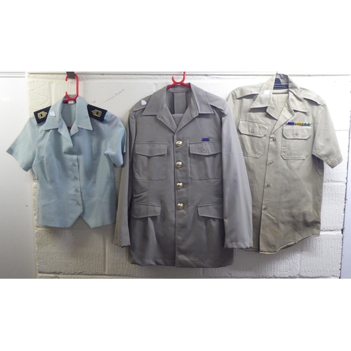 51 - Approx. twenty various mainly British military uniforms: to include tunics, jackets and coats  (Plea... 