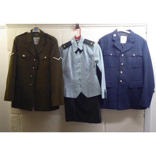 56 - Approx. twenty various, mainly British military uniforms: to include tunics, jackets and coats(Pleas... 