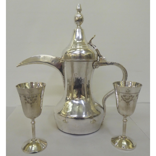 67 - Silver plate: to include a three tier smoker's companion  11.5