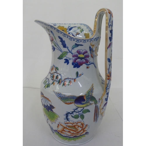 79 - Ceramics: to include an early 19thC Davenport stoneware wash jug, decorated with flora  14