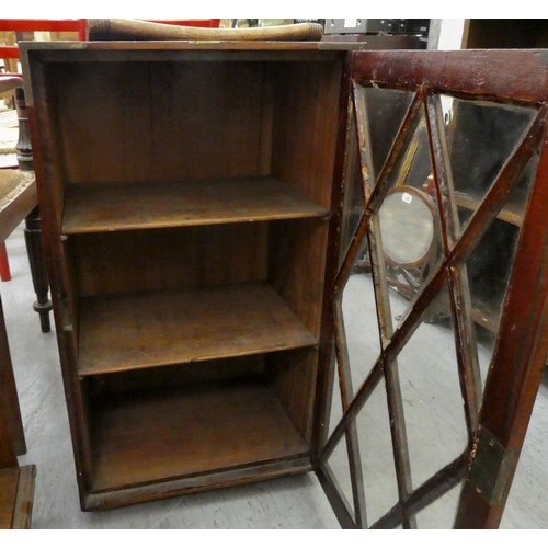 353 - Small furniture: to include an Edwardian oak revolving bookcase with slatted sides  26