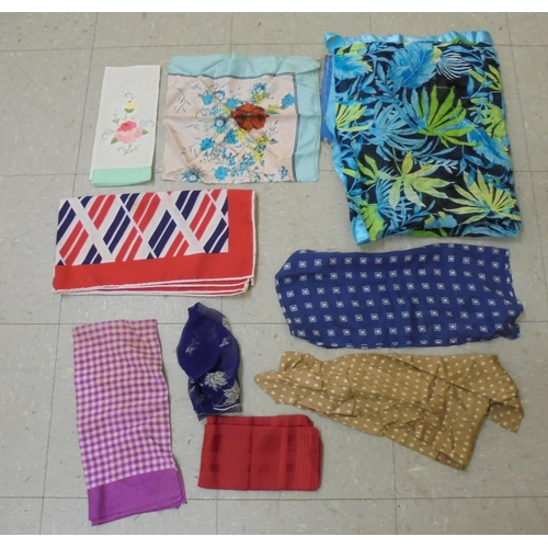 113 - Silk scarves  various patterns & designs