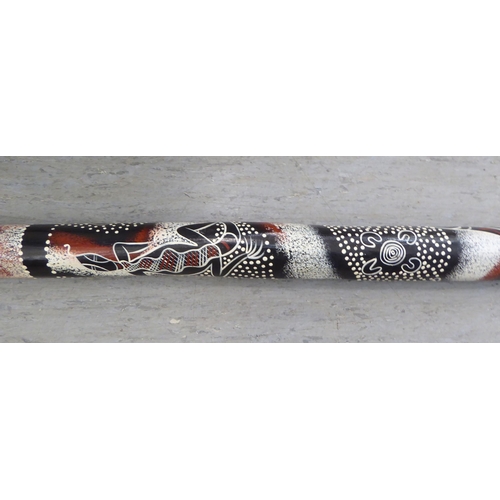 131 - An Aboriginal digeridoo with painted decoration  42