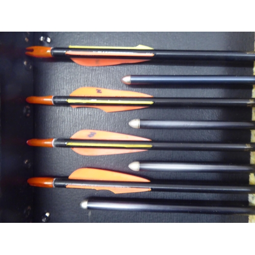 14 - A Yamaha YTD 66 bow and arrow set  cased