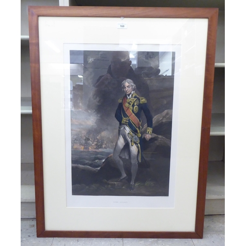 160 - A late 19thC study, Admiral Lord Nelson  print  27