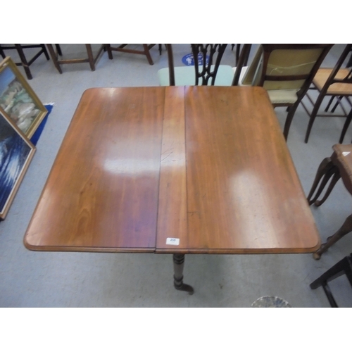 208 - A late Victorian mahogany Sutherland table, raised on splayed legs  28