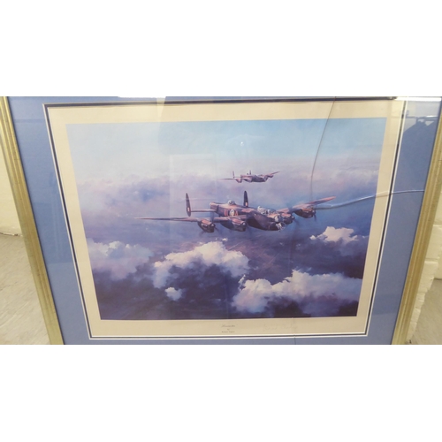 22 - Pictures of World War II aircraft: to include Payton - a study of a spitfire  oil on canvas&nbs... 