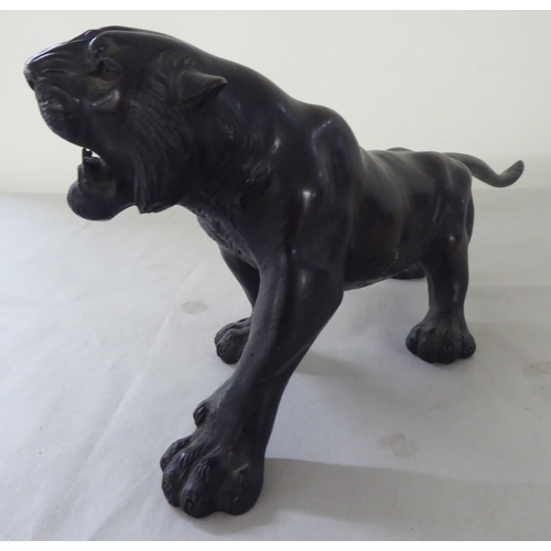 23 - Metalware: to include a patinated bronze model tiger  5