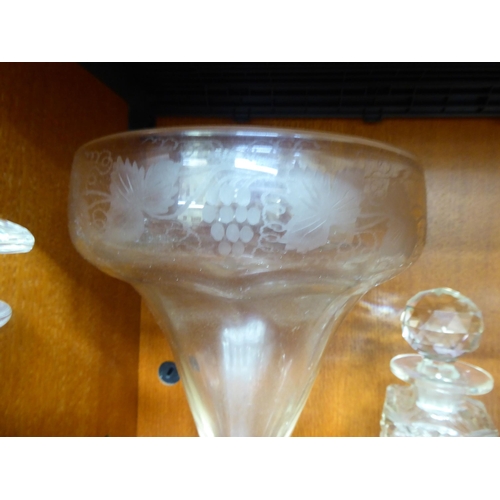 233 - Glassware: to include a cut crystal decanter  8