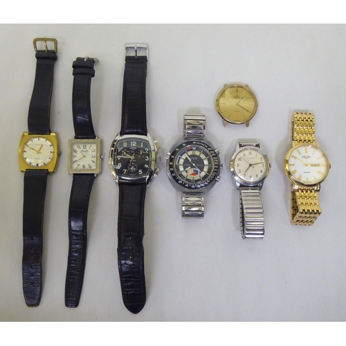 252 - Variously cased and strapped wristwatches: to include a Rotary